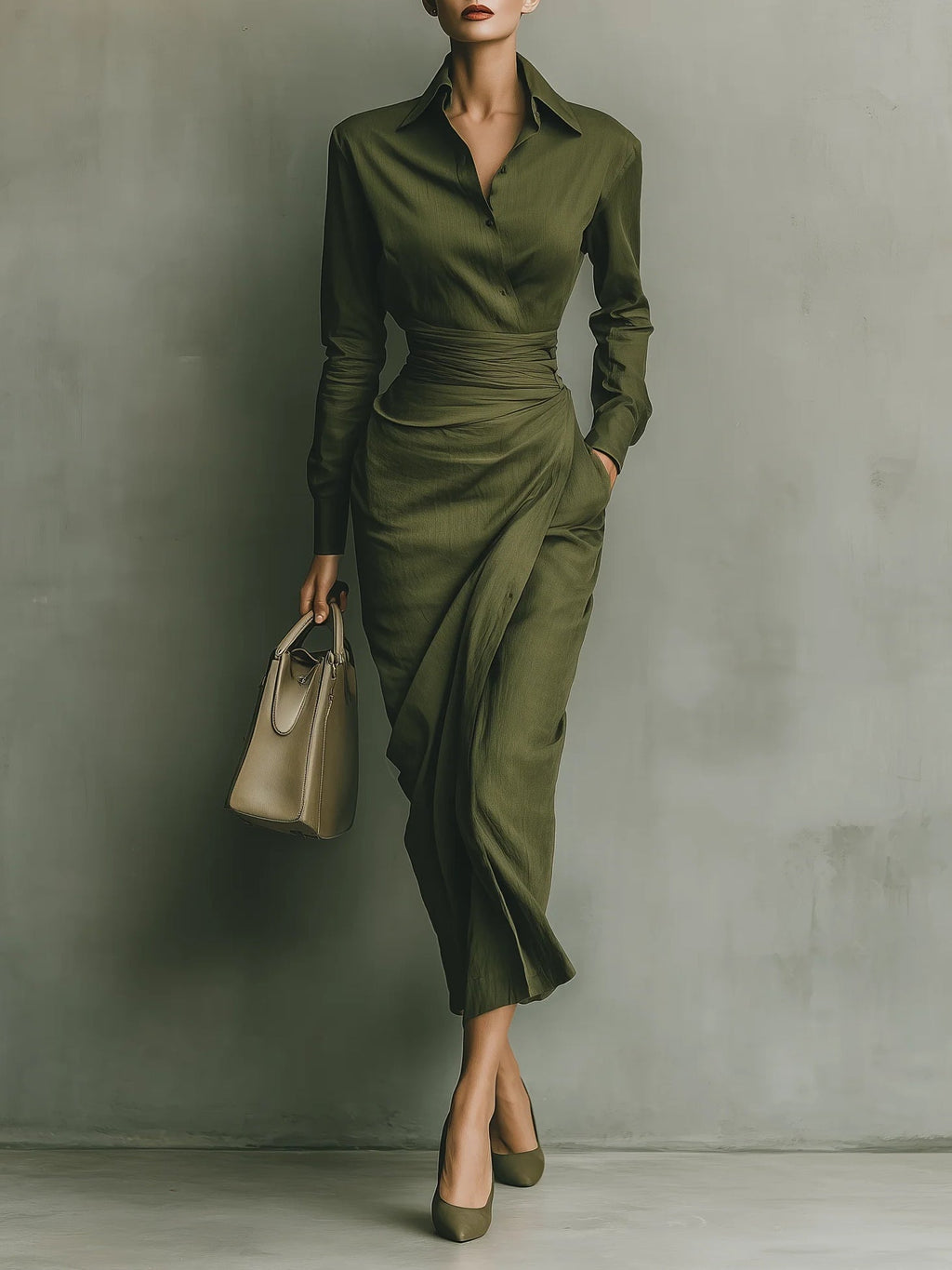 Caterina | Elegantes, figurbetontes Maxi-Kleid