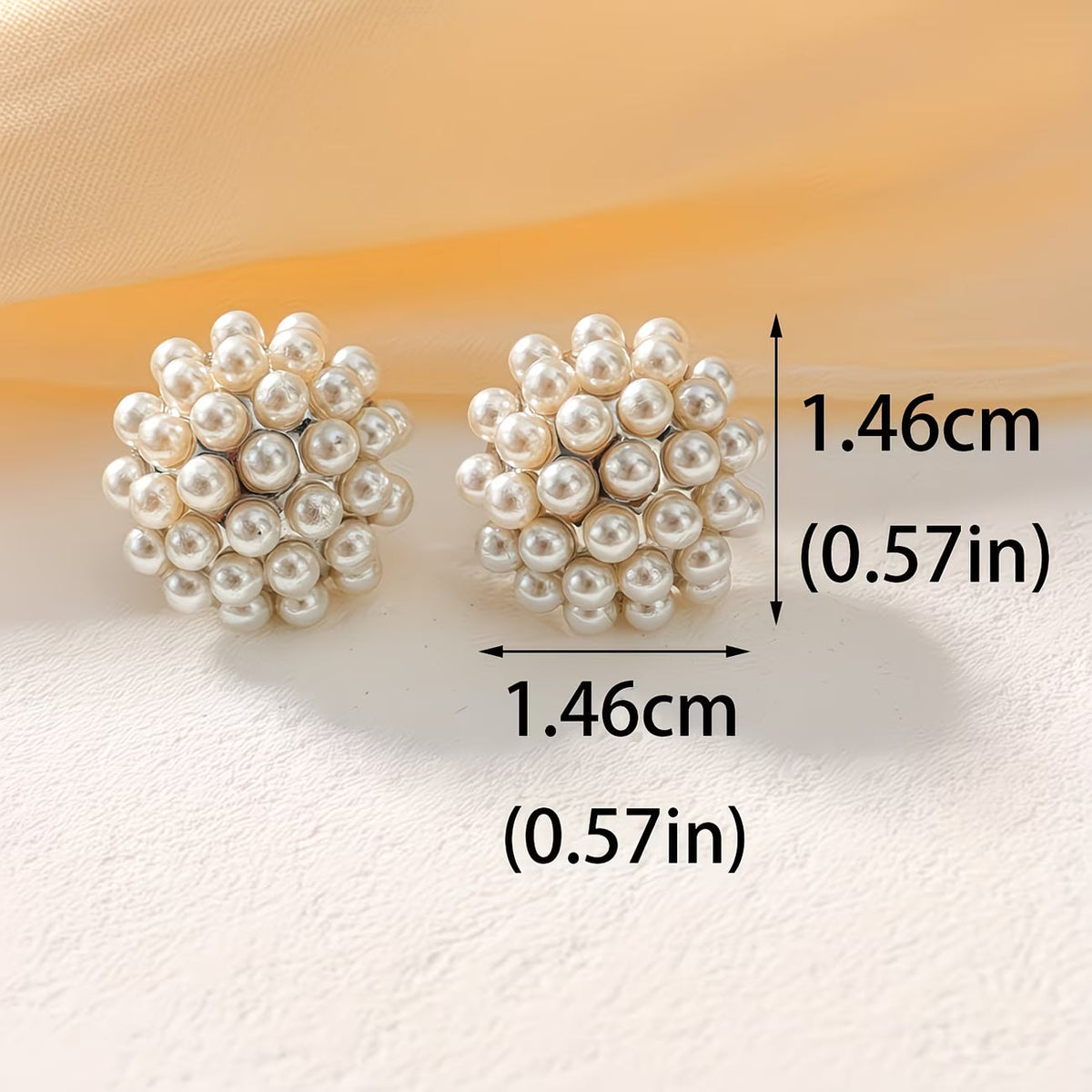 Boucles d'oreilles dôme perle