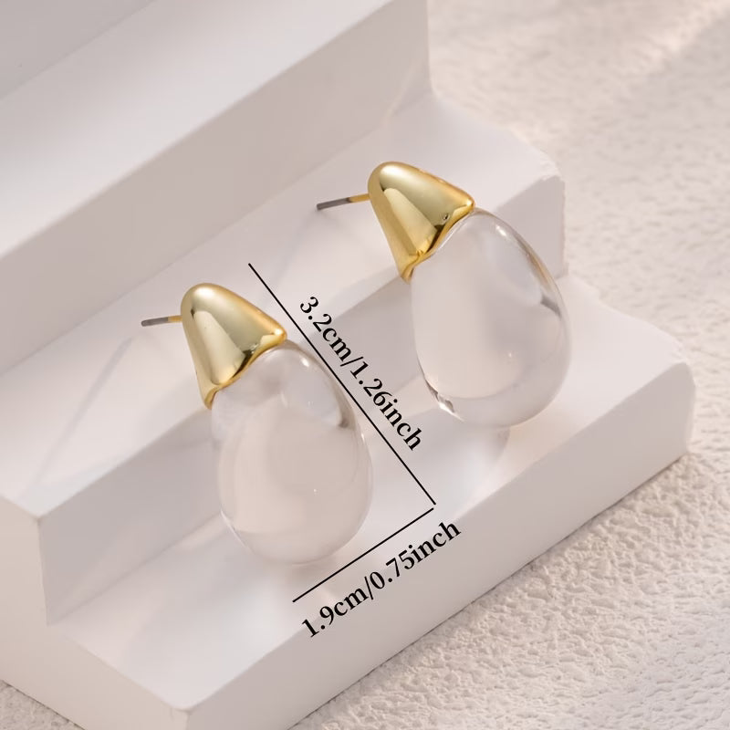 Boucles d'oreilles goutte en acrylique