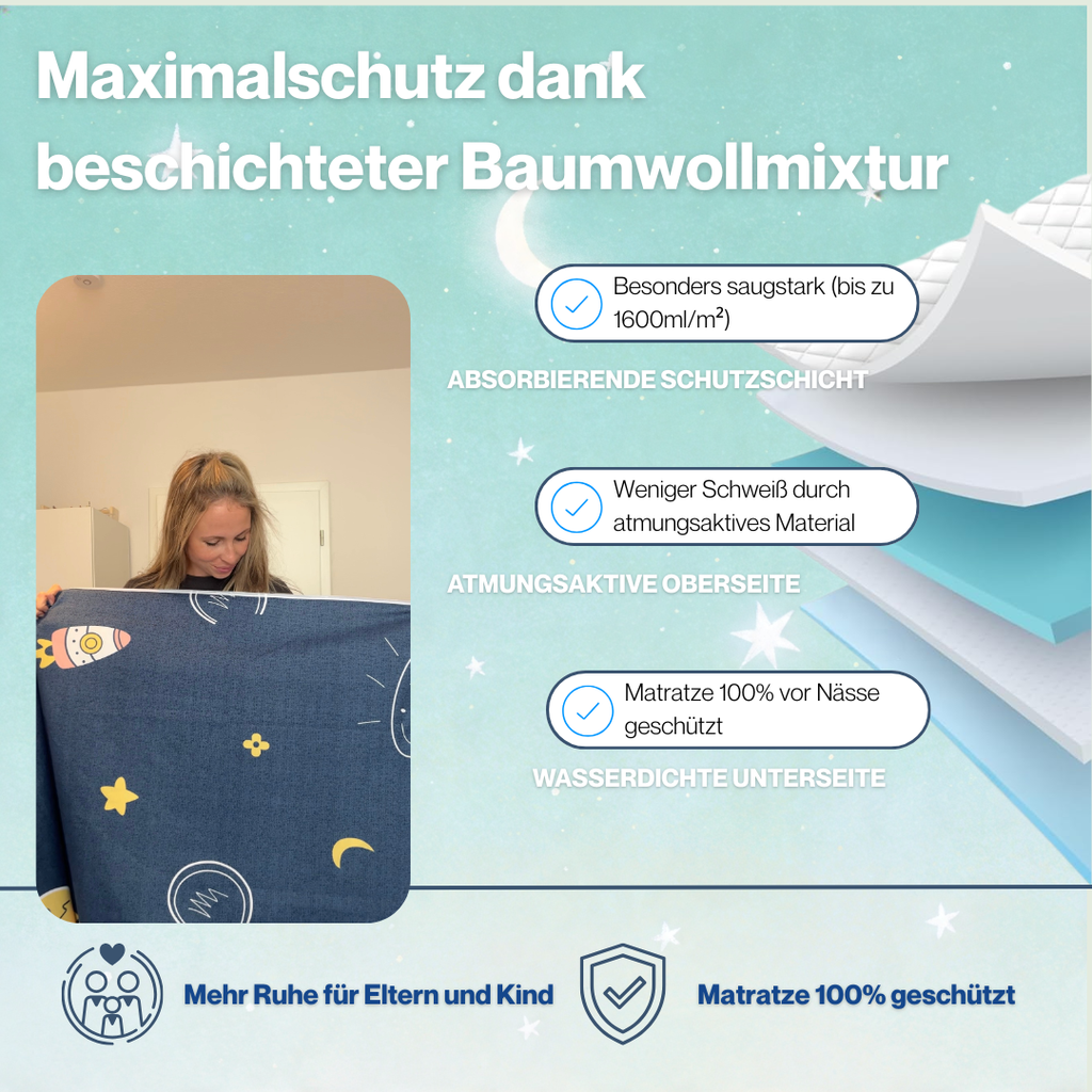 DryNight™ | Copriletto impermeabile e assorbente