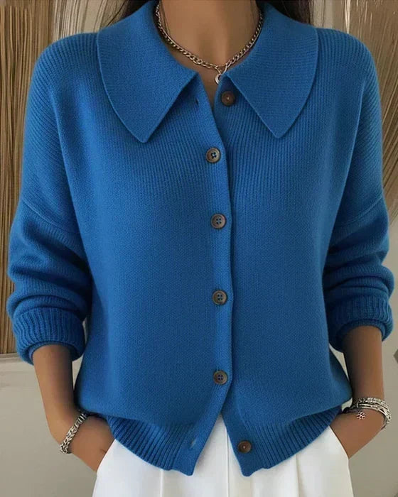 Vega | Pull en maille à col chemise