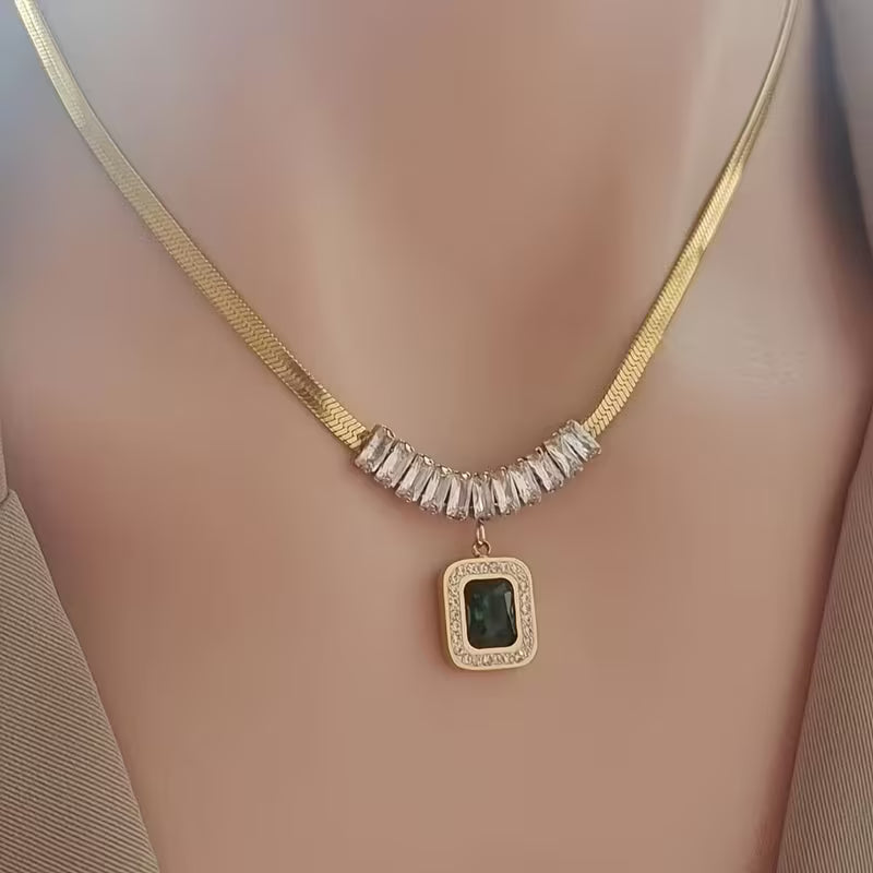 Collana Prisma Émeraude Regalia en Or