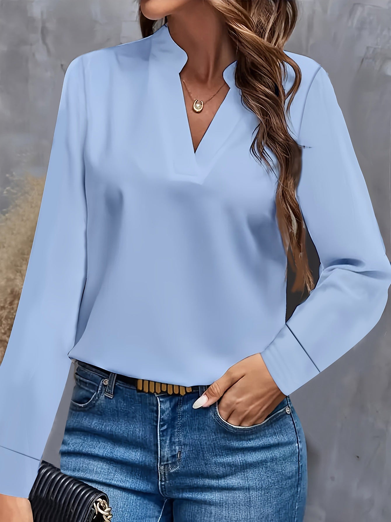 Chemisier femme Alexandra Elegant avec col en V