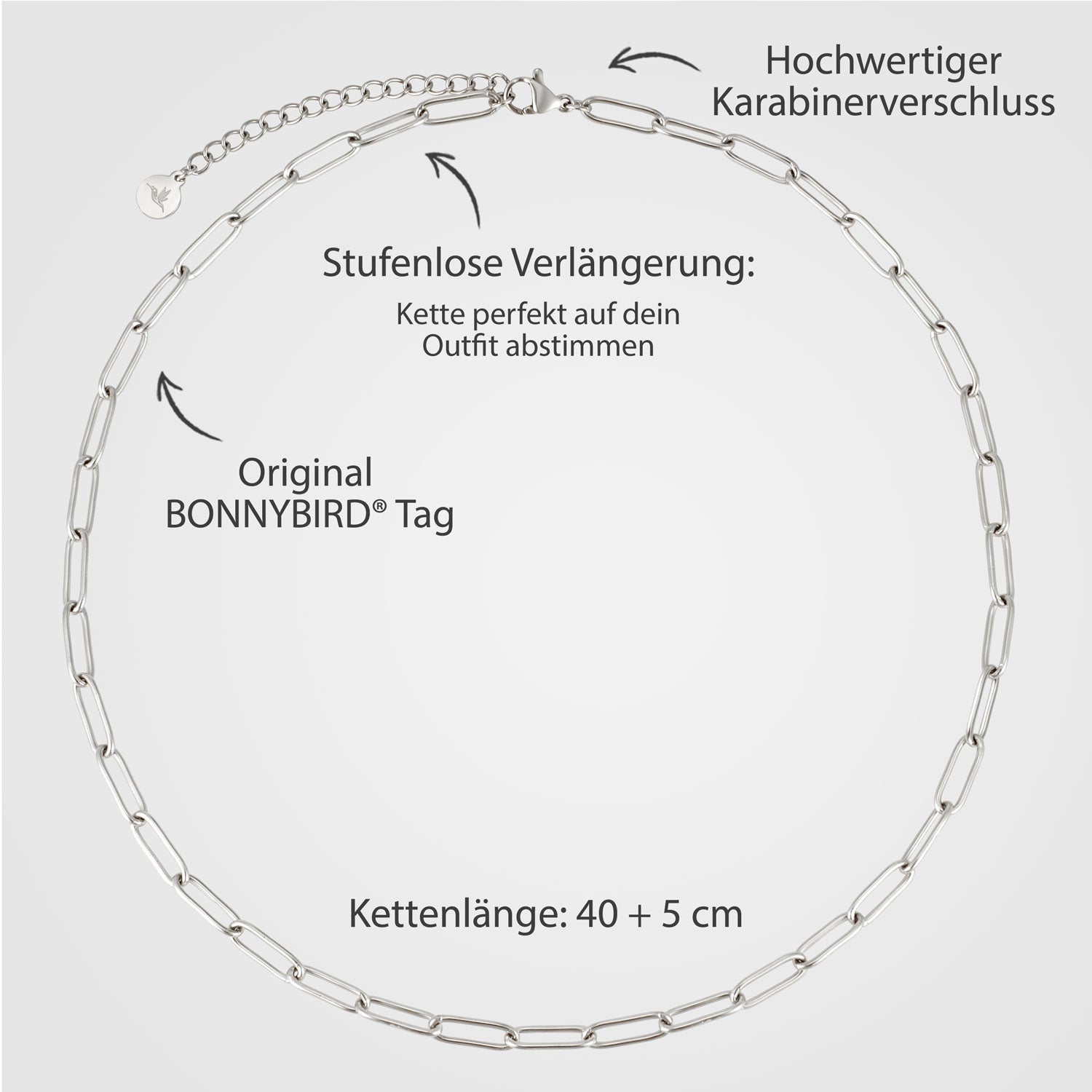 BonnyLink Gliederkette Silber