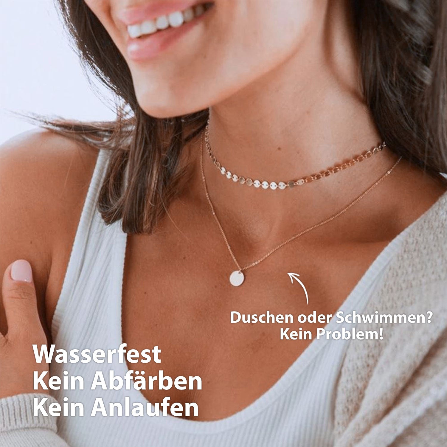 Bundle: BonnyBoho + BonnyDots Halsketten Set Roségold