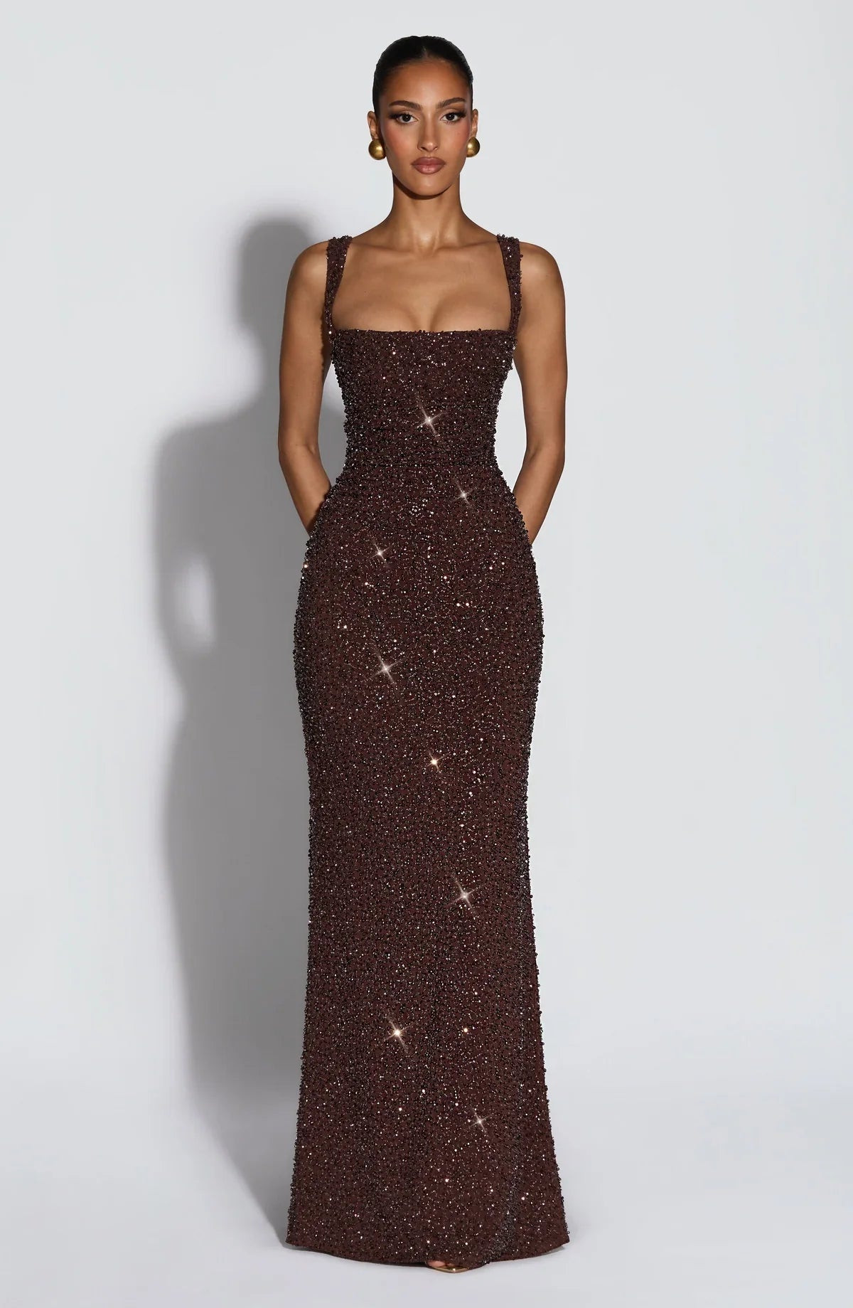 ROSALIND | Maxikleid mit Quadratischem Ausschnitt