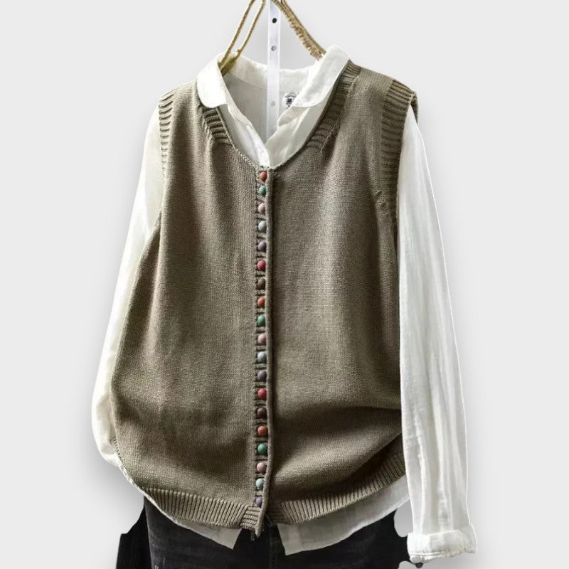 Maja™ | Élégant cardigan en maille avec boutons