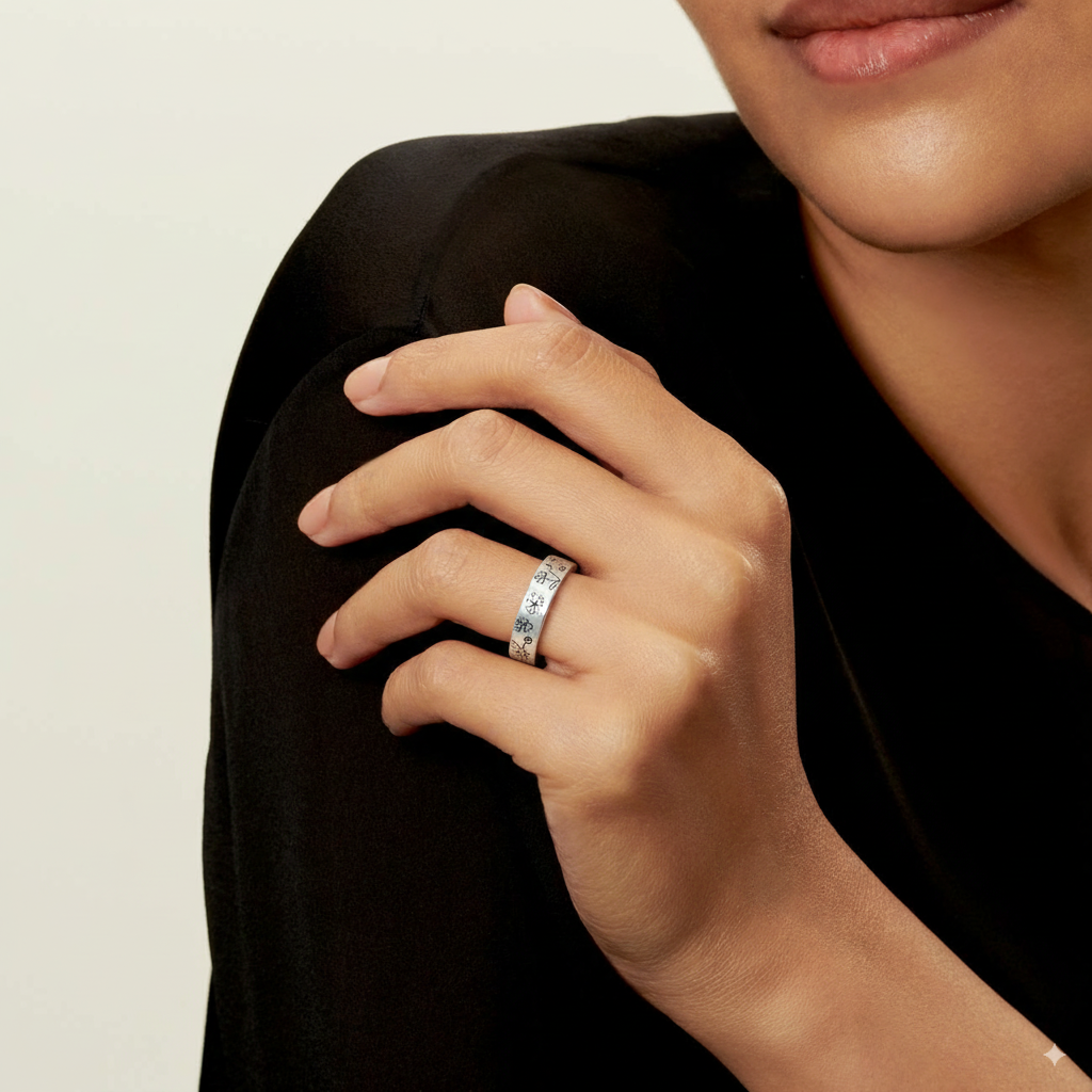 Bague rétro en argent