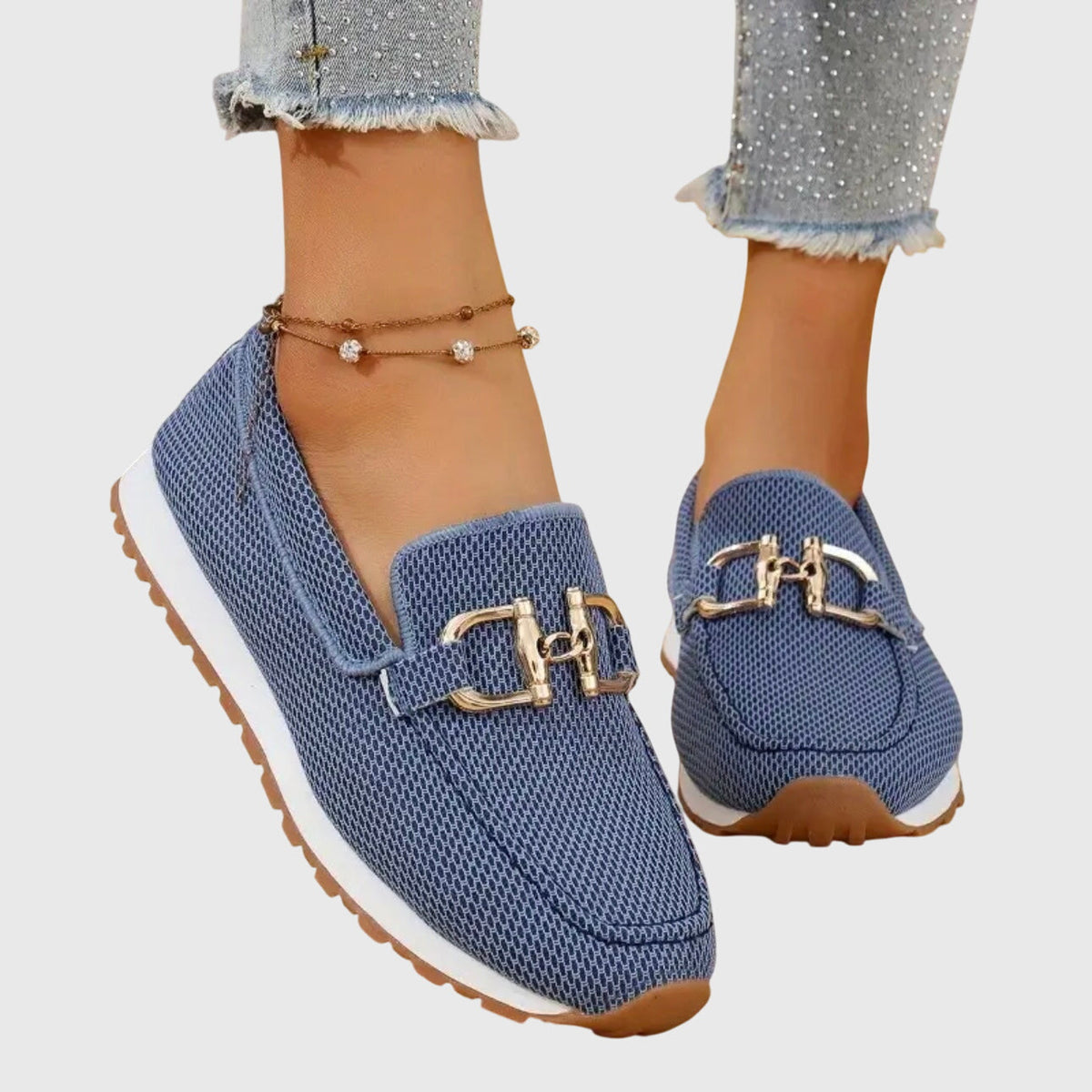 Lysandra™ - Bequeme Halbschuhe mit goldenen Akzenten