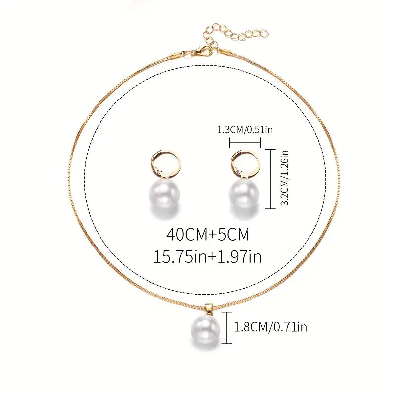 Ensemble de colliers de perles élégant et gracieux