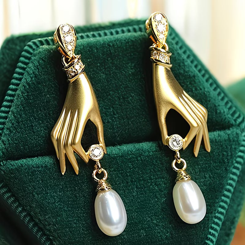 Boucles d'oreilles élégantes en perles
