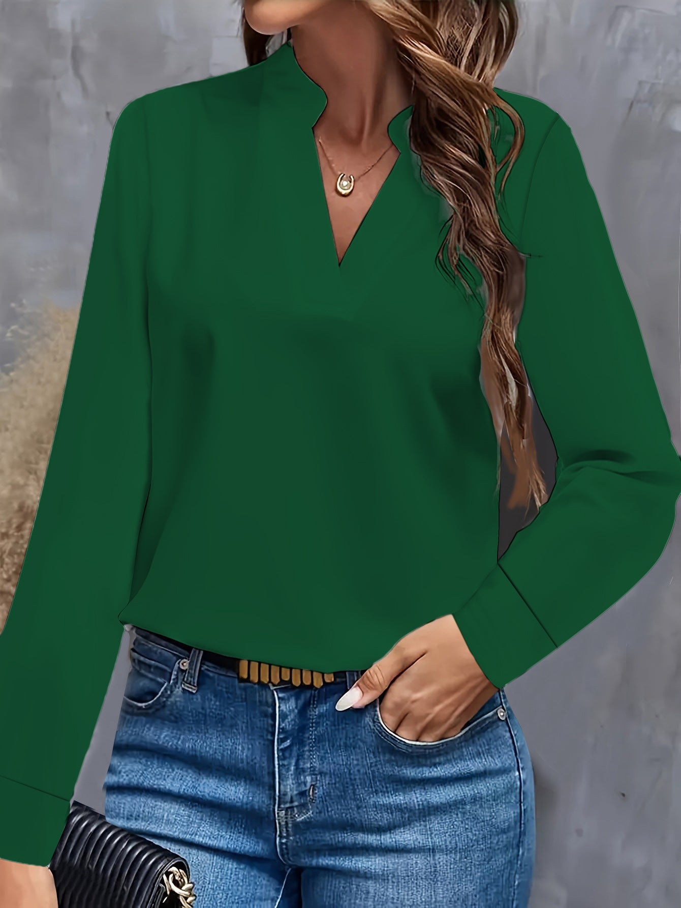 Chemisier femme Alexandra Elegant avec col en V