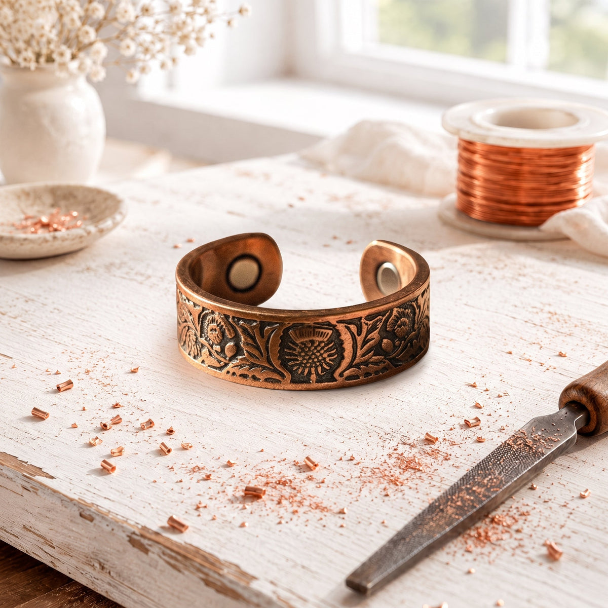Bague en Cuivre Rose Marigold