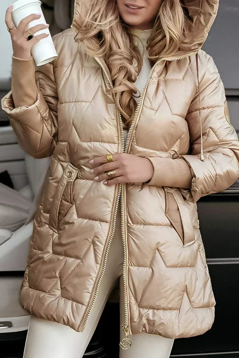 Sorella | Élégante veste d'hiver avec capuche