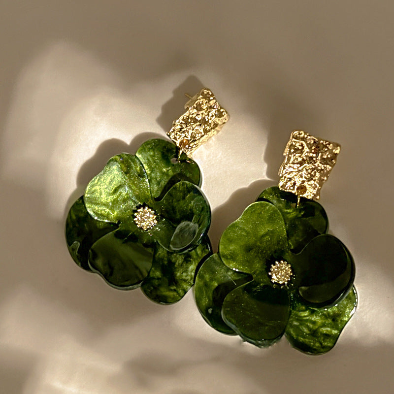 Boucles d'oreilles bohèmes fleuries et colorées