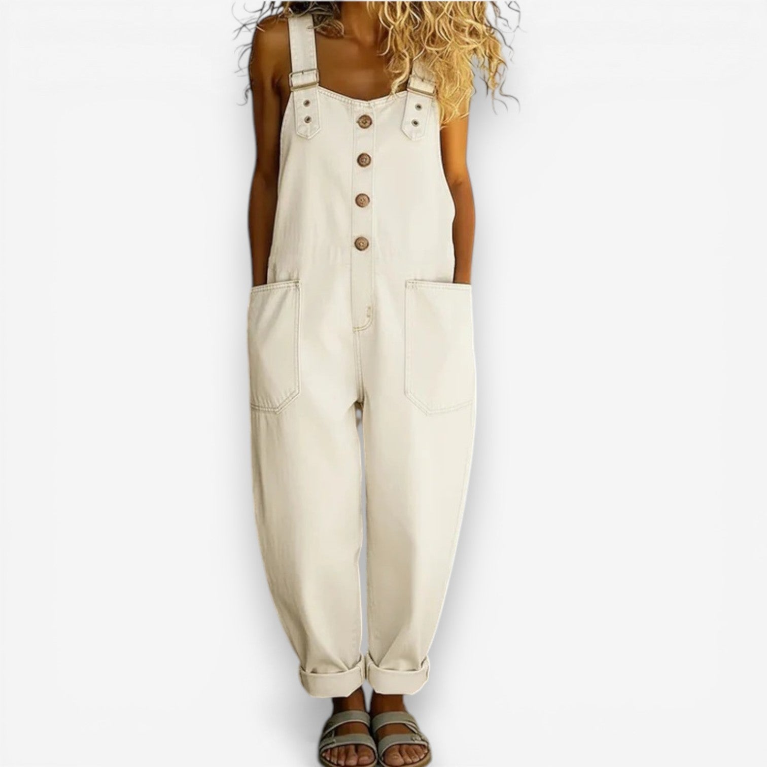 Salopette en jean à jambe large Casey™