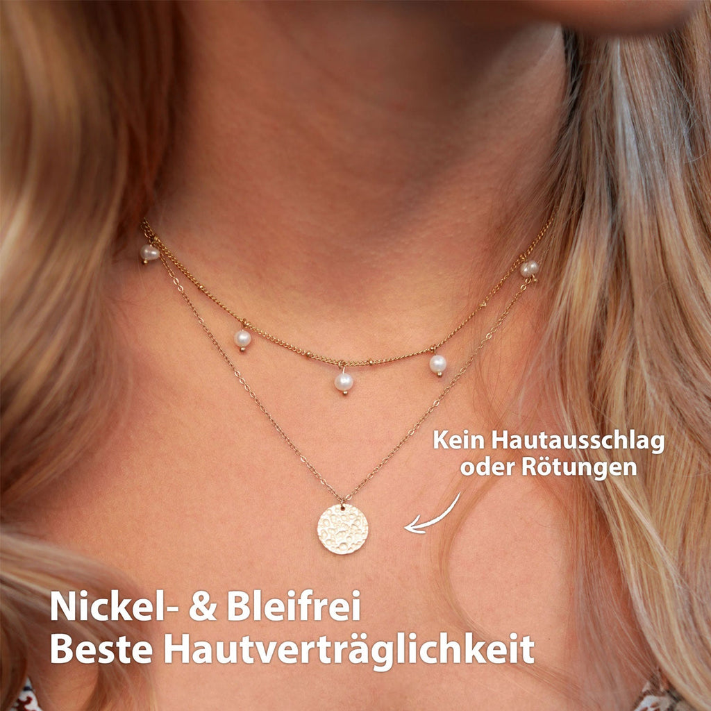 BonnyMoonbase Kette mit Platte Silber