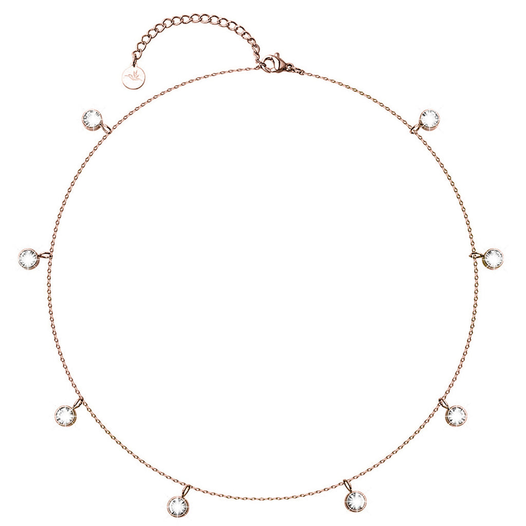 Collier BonnyDiamonds avec 8 pierres rose