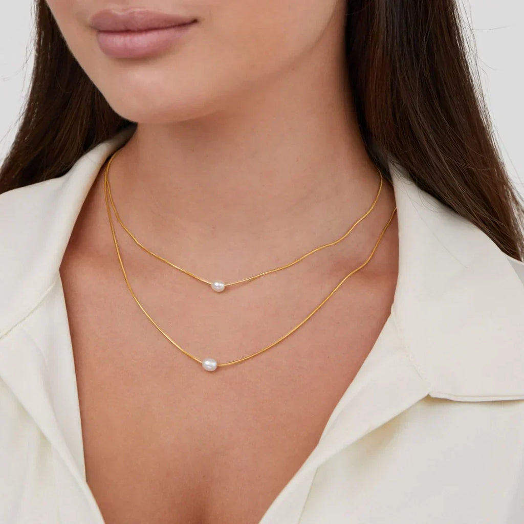 Collier de perles multicouches élégant