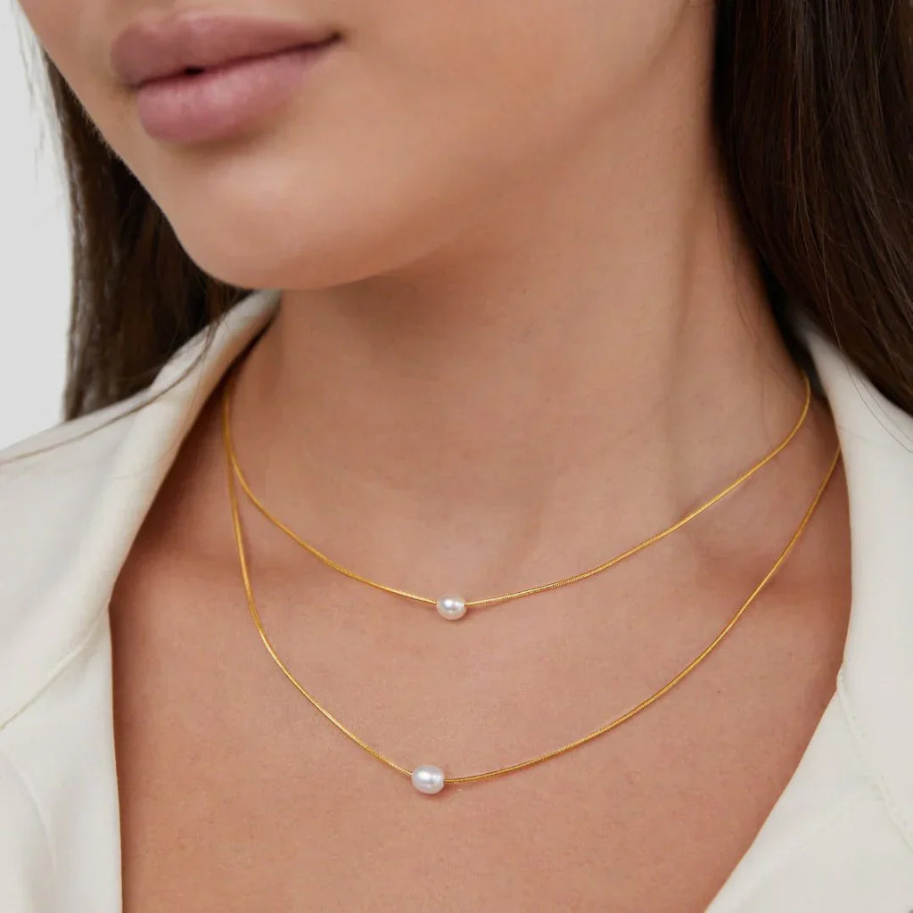 Collier de perles multicouches élégant