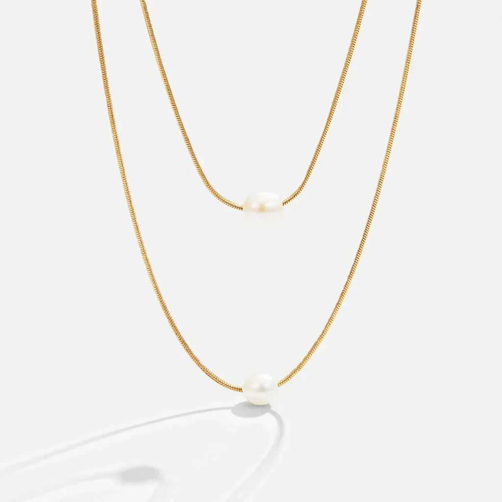 Collier de perles multicouches élégant