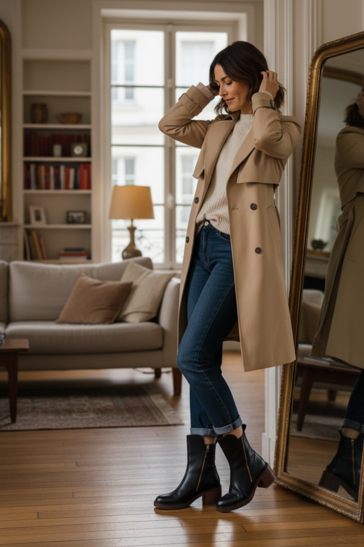 Marlow – Bottes en Cuir à Talon Carré