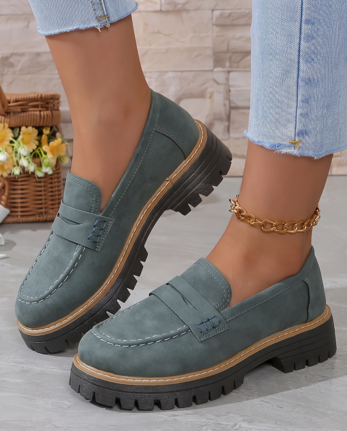 Elanora™ - Elegante Halbschuhe mit dicker Plattform