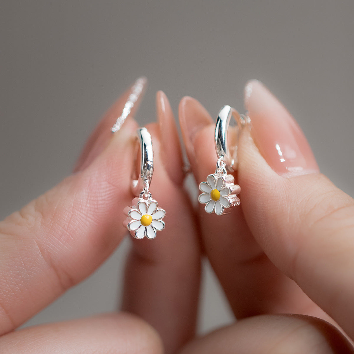 Boucles d'oreilles en argent 925 avec pendentif papillon