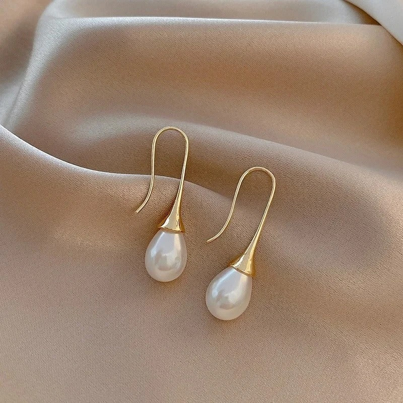 Boucles d'oreilles classiques en belles perles