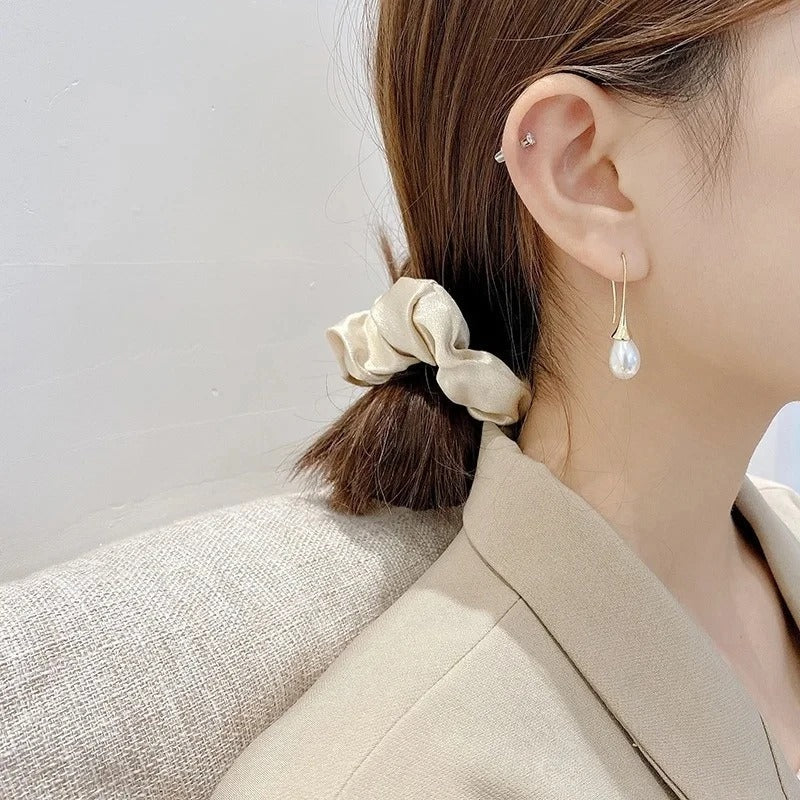 Boucles d'oreilles classiques en belles perles