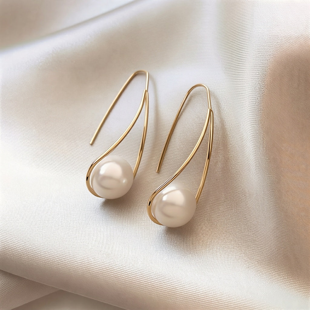 Boucles d'oreilles élégantes en perles mystiques