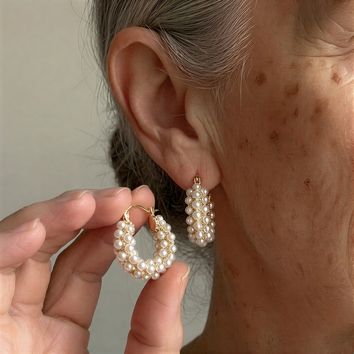 Créoles à perles multicouches
