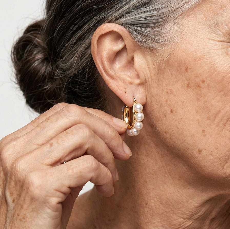 Créoles à grappes de perles