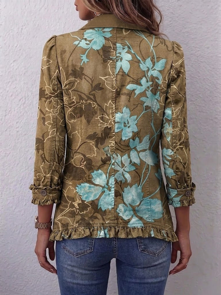 Santé | Veste à volants fleurie