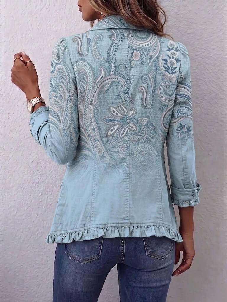 Remedios | Veste classique en cachemire à volants