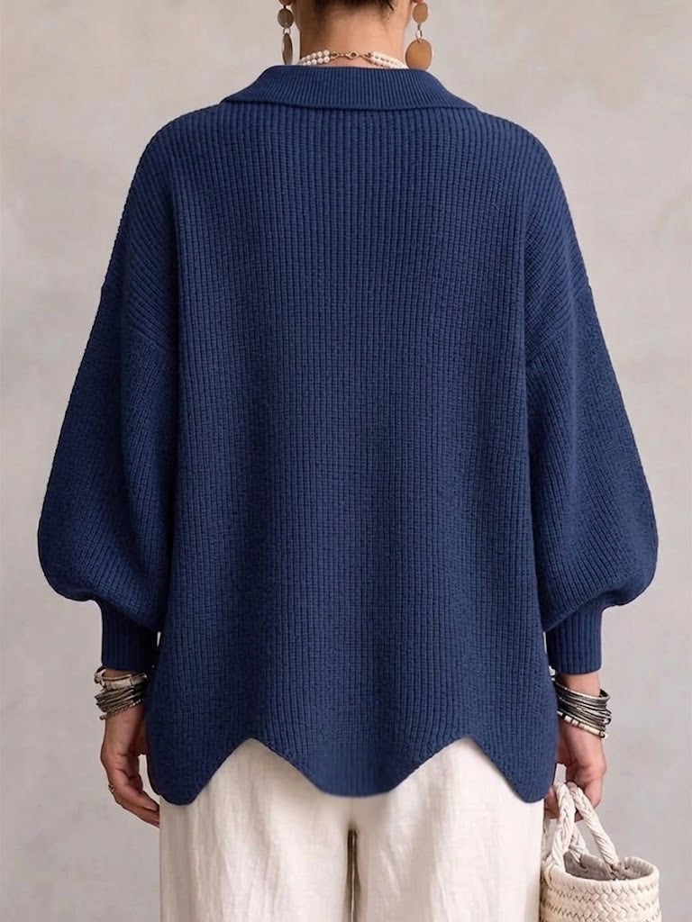Victoire | Cardigan oversize avec de grands boutons dorés
