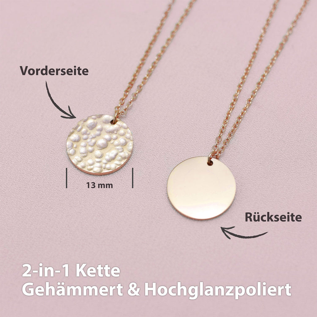 BonnyMoonbase Kette mit Platte Rose