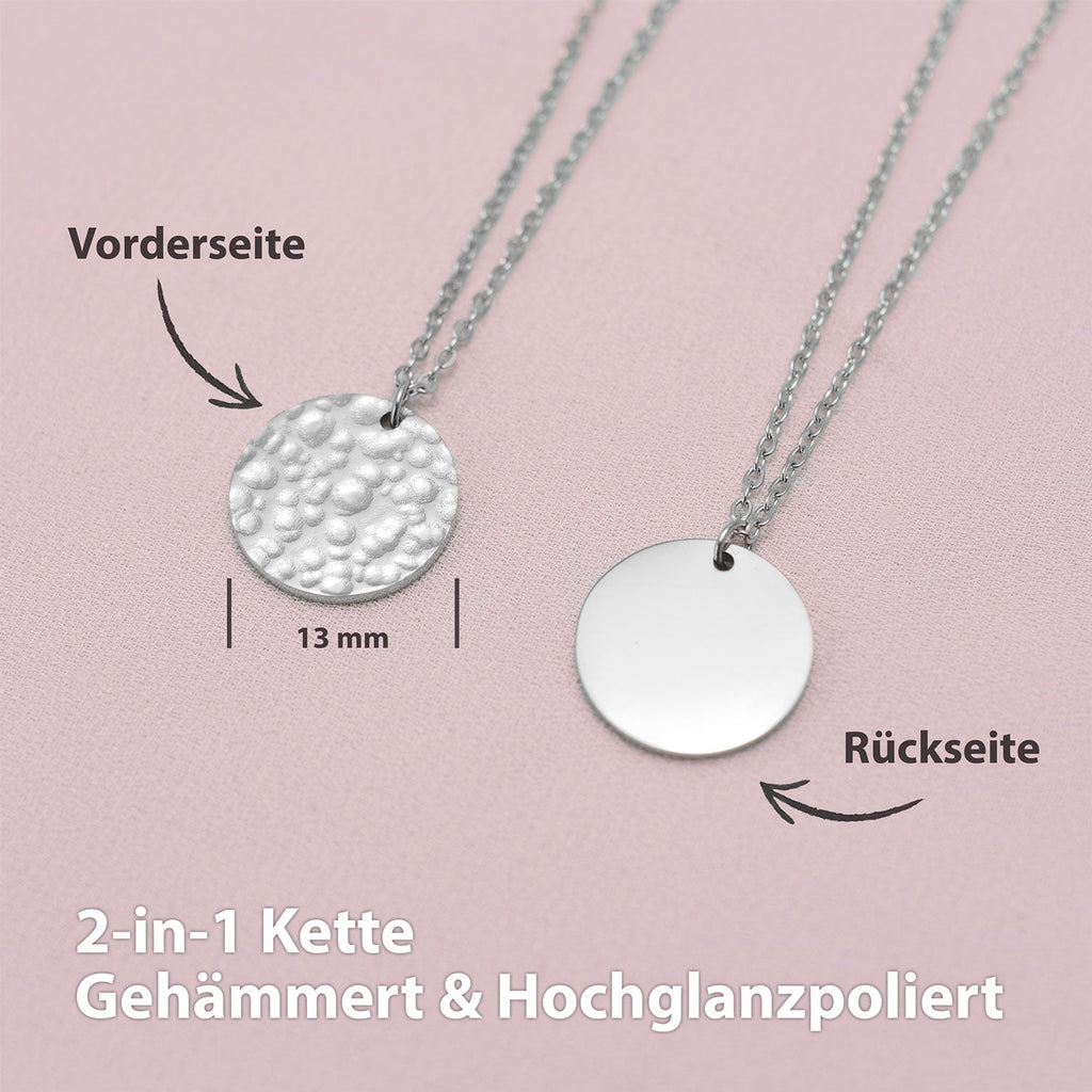 BonnyMoonbase Kette mit Platte Silber