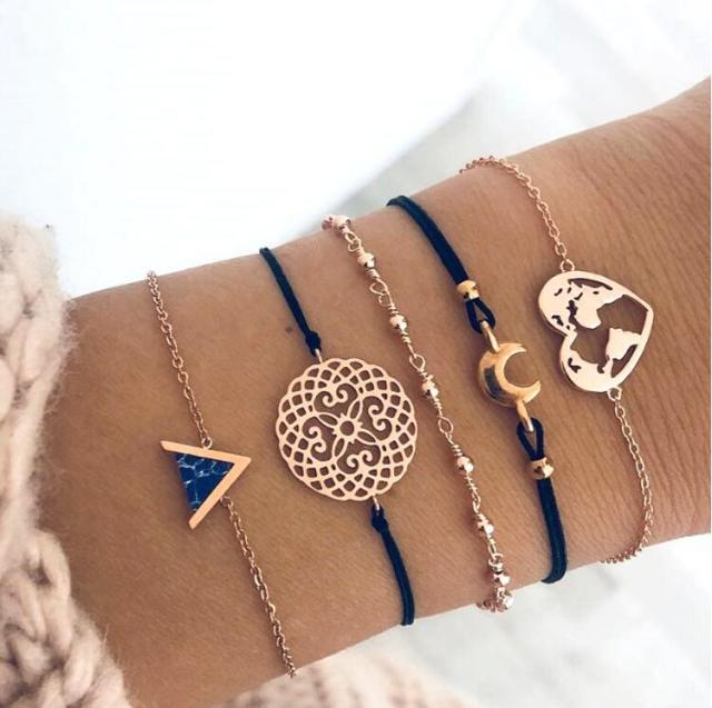 Ensemble exclusif de bracelets 5 pièces