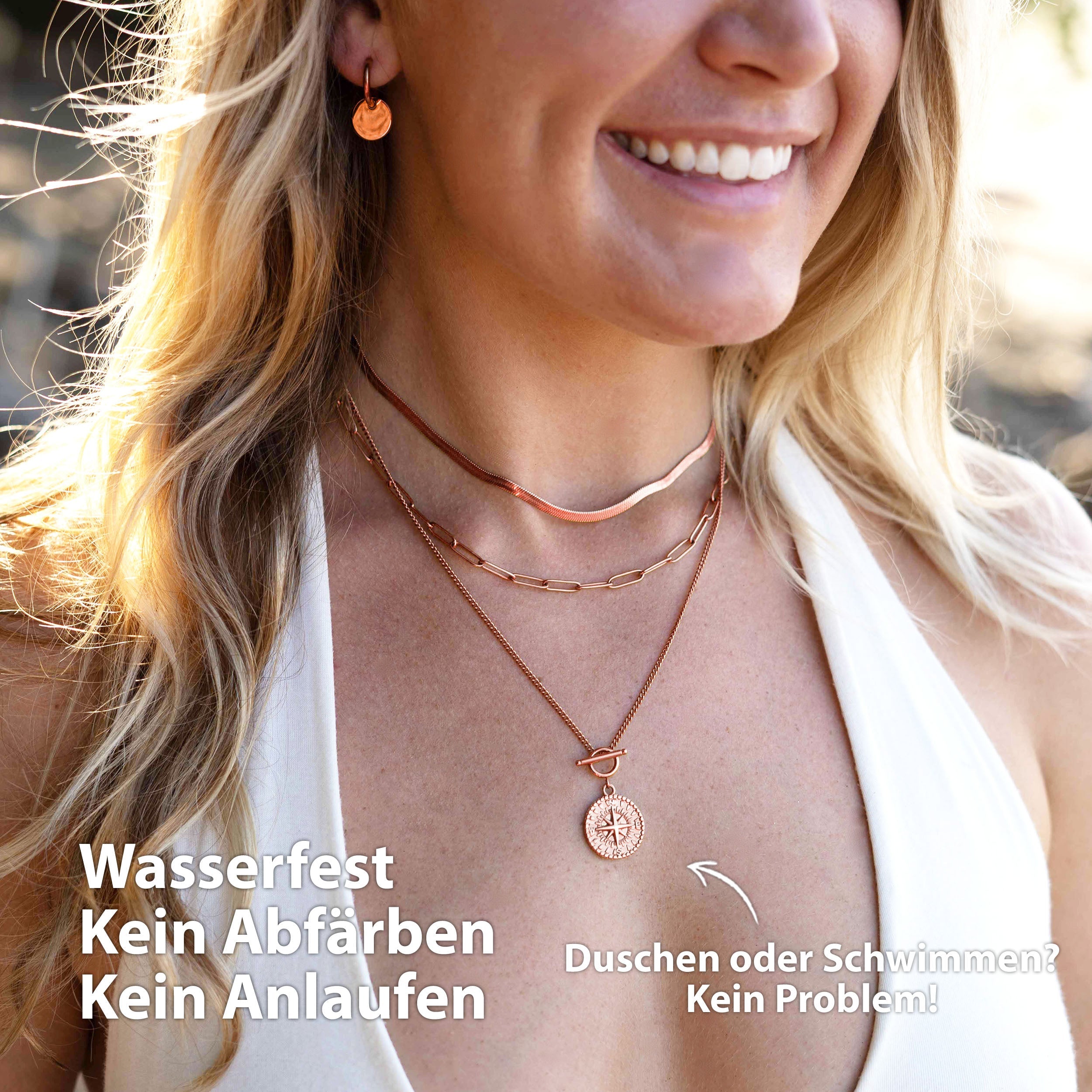 BonnySnake Schlangenkette Rose