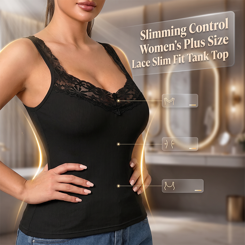 Top en dentelle sculptant avec décolleté en V