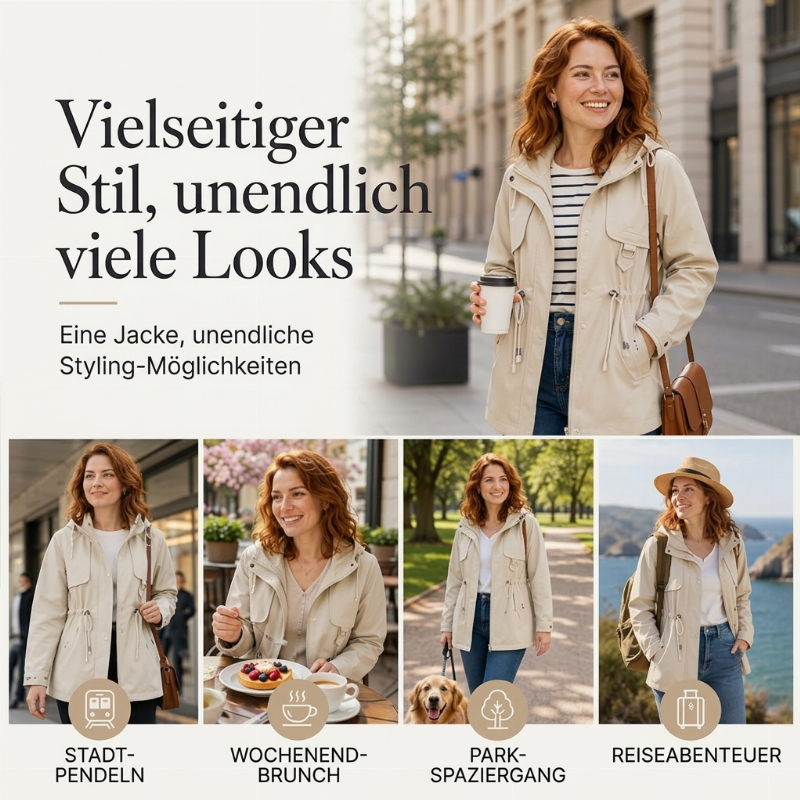 Elvara – Manteau à capuche chaud
