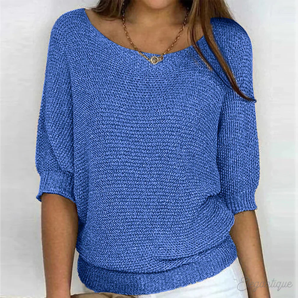 Gabrielle | Pull chic en maille torsadée