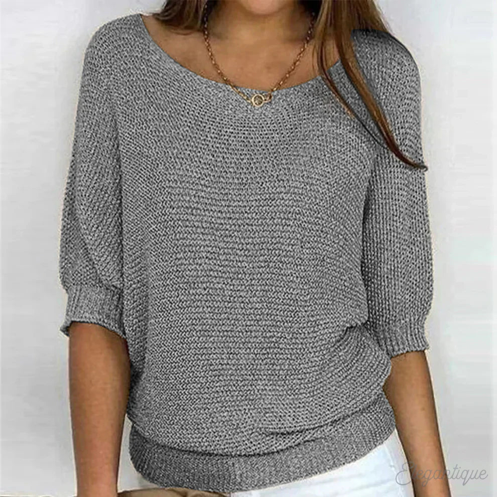 Gabrielle | Pull chic en maille torsadée