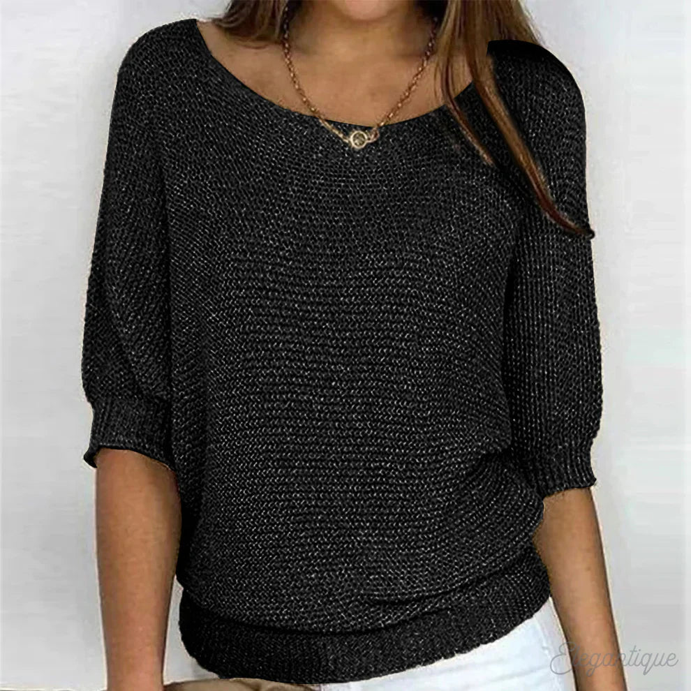 Gabrielle | Pull chic en maille torsadée