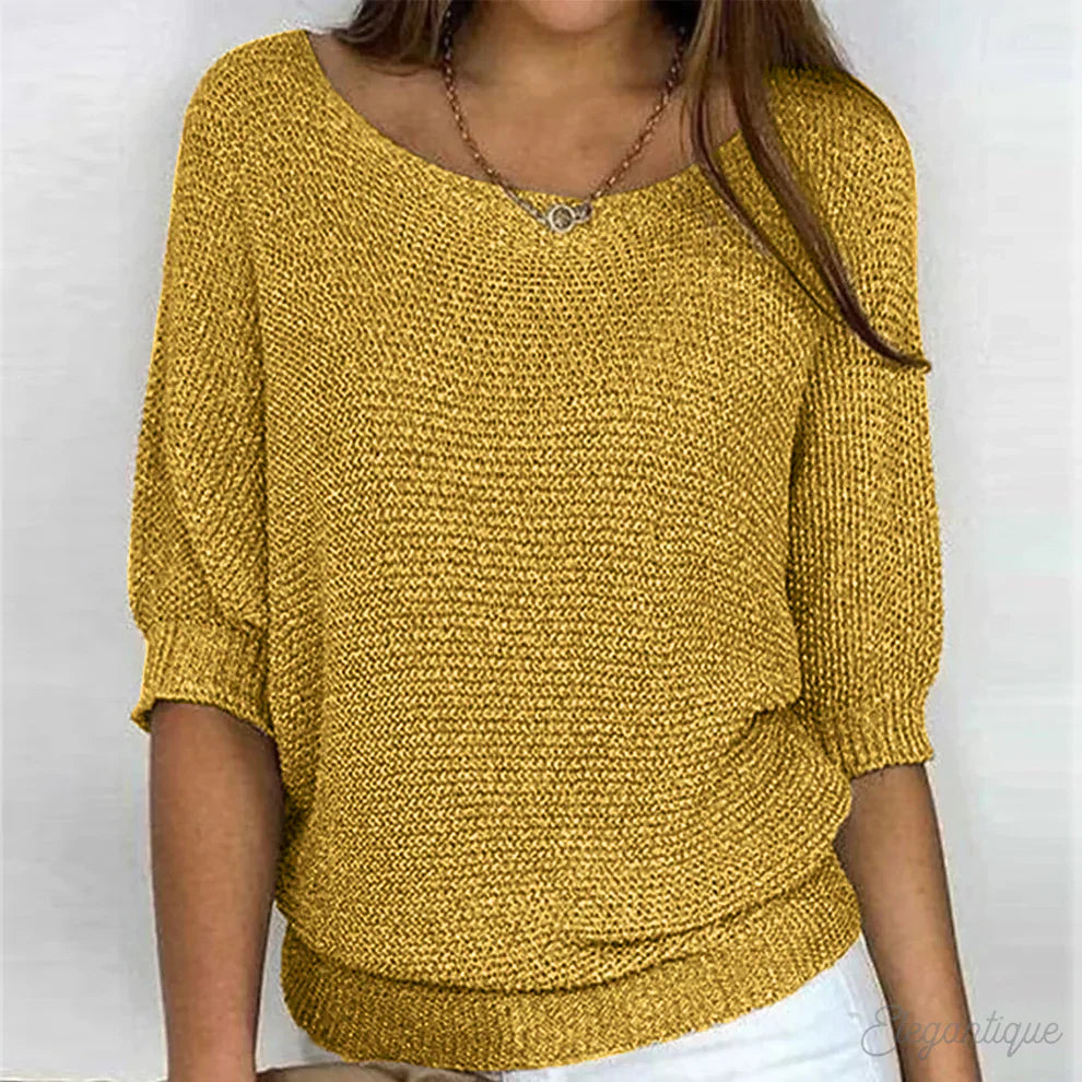 Gabrielle | Pull chic en maille torsadée