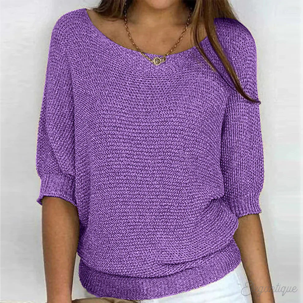Gabrielle | Pull chic en maille torsadée