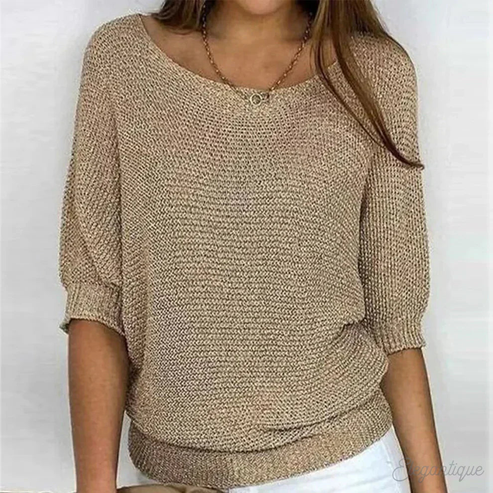 Gabrielle | Pull chic en maille torsadée