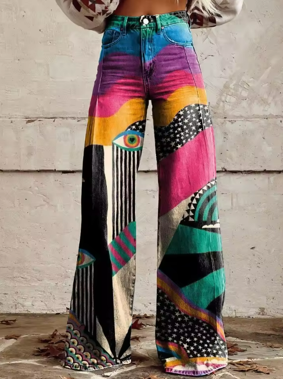 Talia - Bohemian Style Wide-Leg Pants