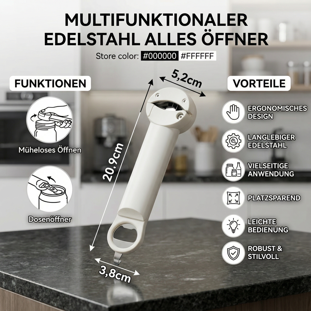 Ouvre-bocal et bouteille KraftSpar™
